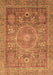 Abstract Brown Modern Rug, abs3633brn