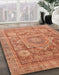 Machine Washable Abstract Red Rug in a Family Room, wshabs3634