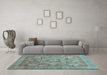 Machine Washable Abstract Light Blue Modern Rug in a Living Room, wshabs3634lblu