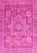 Machine Washable Abstract Pink Modern Rug, wshabs3634pnk