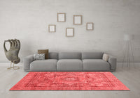 Machine Washable Abstract Red Modern Rug, wshabs3634red