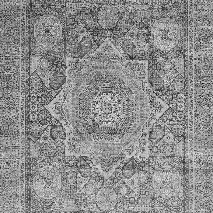 Machine Washable Abstract Gray Modern Rug, wshabs3634gry