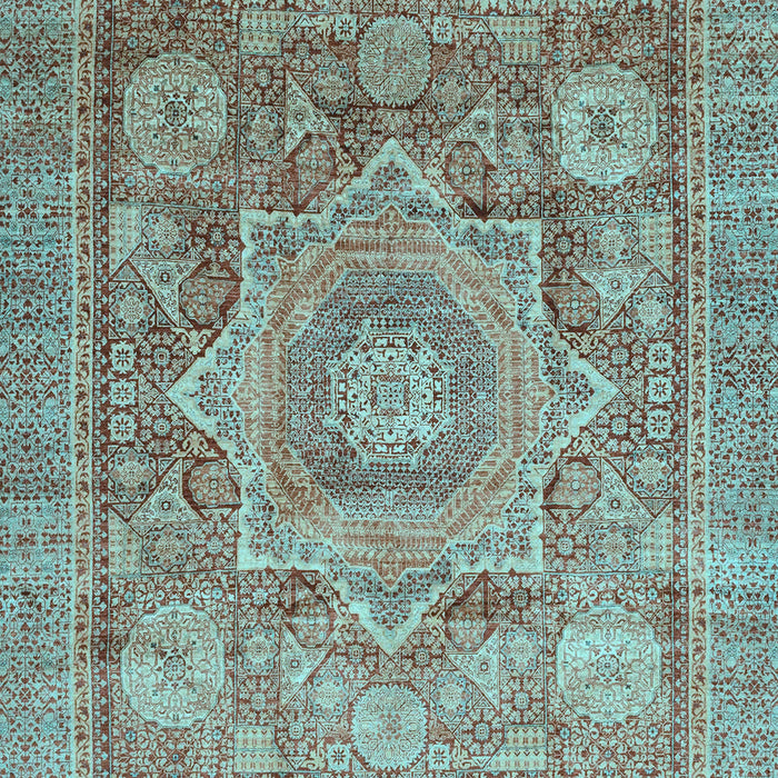 Abstract Light Blue Modern Rug, abs3634lblu