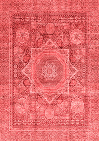 Abstract Red Modern Rug, abs3634red