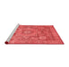 Modern Red Washable Rugs