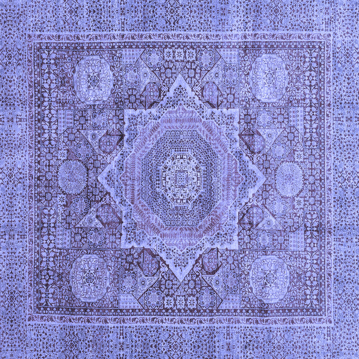 Square Machine Washable Abstract Blue Modern Rug, wshabs3634blu