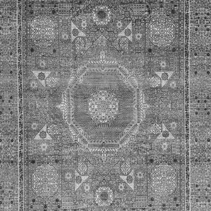 Machine Washable Abstract Gray Modern Rug, wshabs3635gry