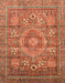 Machine Washable Abstract Red Rug, wshabs3635