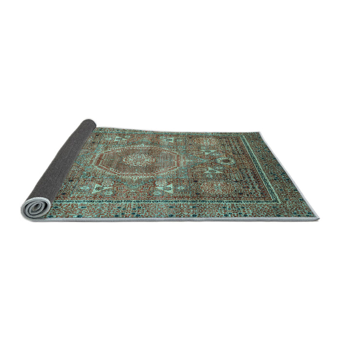 Sideview of Abstract Light Blue Modern Rug, abs3635lblu