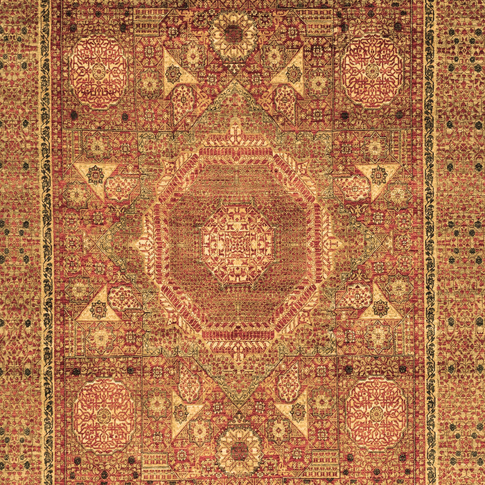 Machine Washable Abstract Brown Modern Rug, wshabs3635brn
