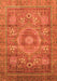 Abstract Orange Modern Rug, abs3635org