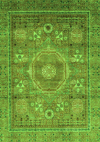 Abstract Green Modern Rug, abs3635grn