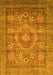 Abstract Yellow Modern Rug, abs3635yw