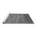 Sideview of Machine Washable Abstract Gray Modern Rug, wshabs3635gry