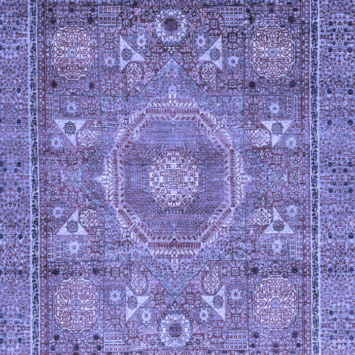 Abstract Blue Modern Rug, abs3635blu