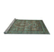 Sideview of Machine Washable Abstract Light Blue Modern Rug, wshabs3635lblu