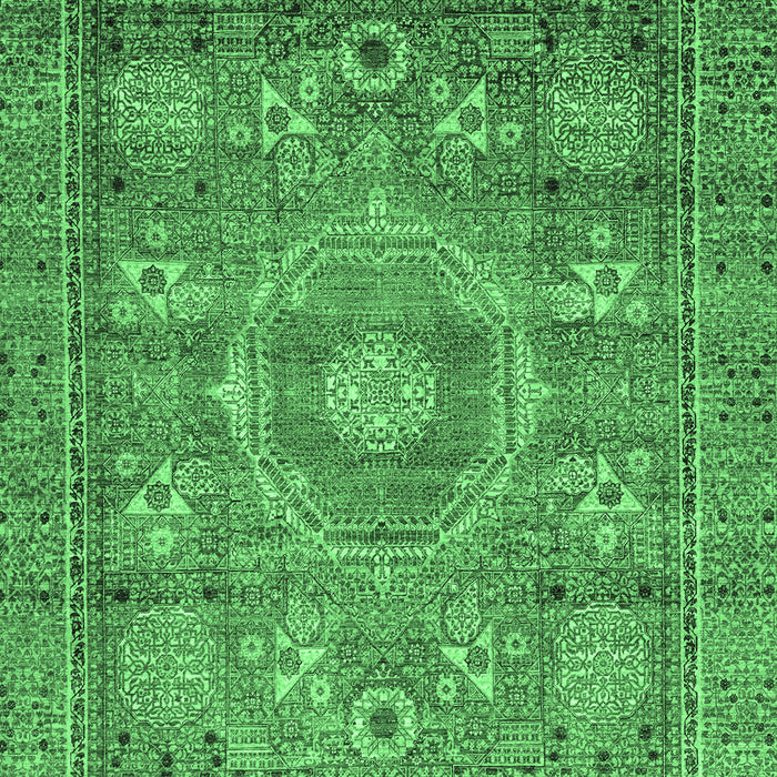 Abstract Emerald Green Modern Rug, abs3635emgrn