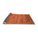 Sideview of Abstract Orange Modern Rug, abs3635org