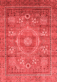 Abstract Red Modern Rug, abs3635red