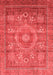 Abstract Red Modern Area Rugs