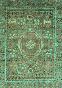 Abstract Turquoise Modern Rug, abs3635turq