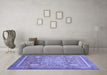 Machine Washable Abstract Blue Modern Rug in a Living Room, wshabs3636blu