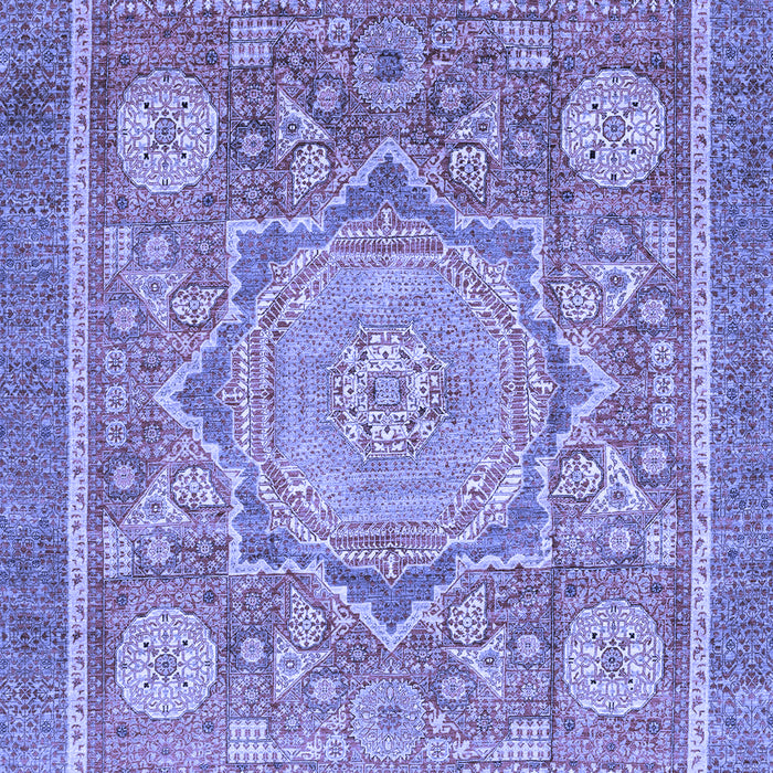 Abstract Blue Modern Rug, abs3636blu