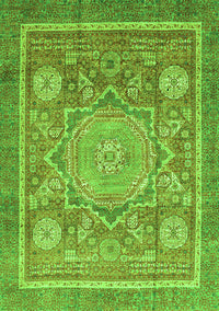 Abstract Green Modern Rug, abs3636grn