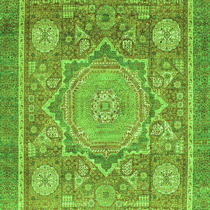Abstract Green Modern Rug, abs3636grn
