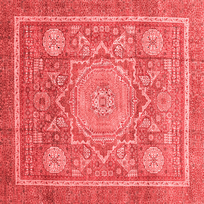 Machine Washable Abstract Red Modern Rug, wshabs3636red