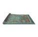 Sideview of Abstract Light Blue Modern Rug, abs3636lblu