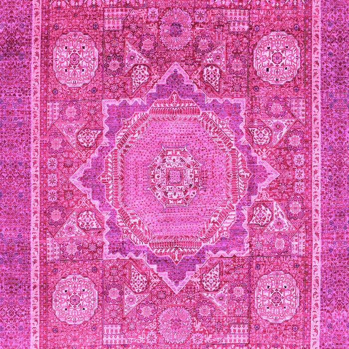 Machine Washable Abstract Pink Modern Rug, wshabs3636pnk