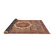 Sideview of Abstract Light Copper Gold Modern Rug, abs3637