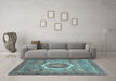 Machine Washable Abstract Light Blue Modern Rug in a Living Room, wshabs3637lblu