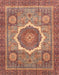 Machine Washable Abstract Light Copper Gold Rug, wshabs3637