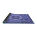 Sideview of Abstract Blue Modern Rug, abs3637blu