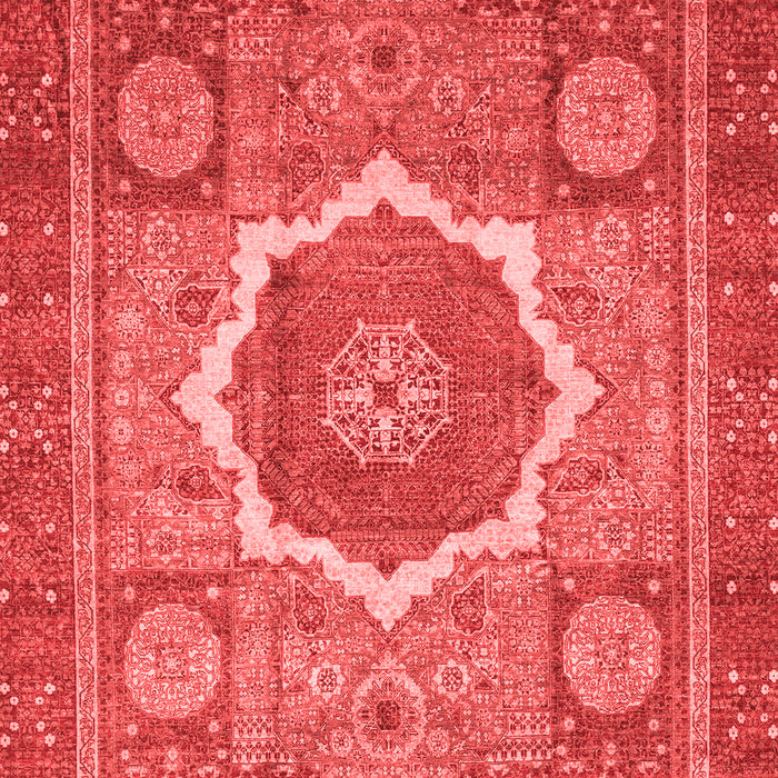 Machine Washable Abstract Red Modern Rug, wshabs3637red