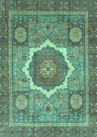 Abstract Turquoise Modern Rug, abs3637turq