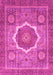 Machine Washable Abstract Pink Modern Rug, wshabs3637pnk