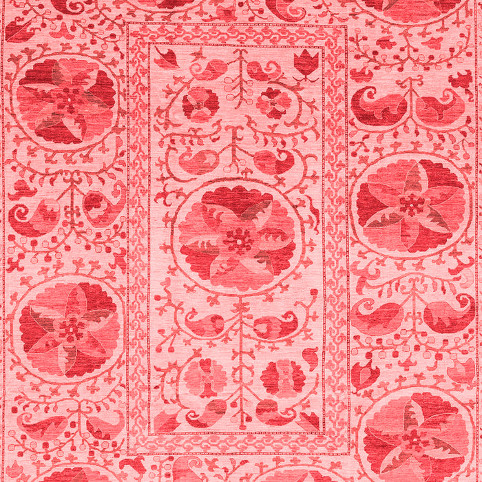 Abstract Red Modern Area Rugs