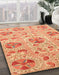 Abstract Orange Red Modern Rug in Family Room, abs3638