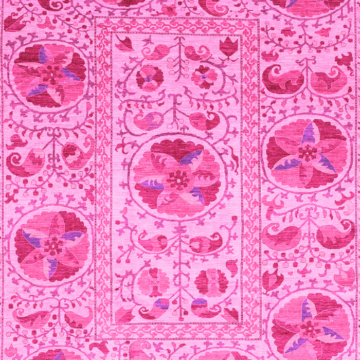 Machine Washable Abstract Pink Modern Rug, wshabs3638pnk