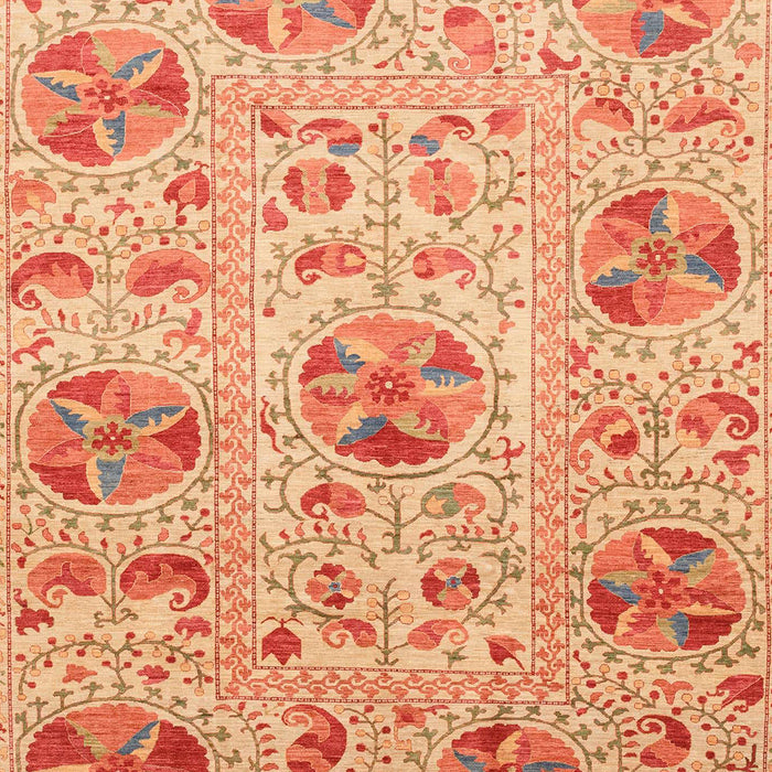 Machine Washable Abstract Orange Red Rug, wshabs3638