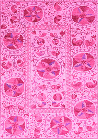 Abstract Pink Modern Rug, abs3638pnk