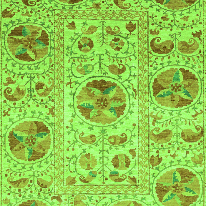 Abstract Green Modern Rug, abs3638grn