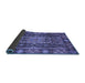 Sideview of Abstract Blue Modern Rug, abs3639blu