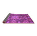 Sideview of Abstract Purple Modern Rug, abs3639pur