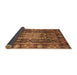 Sideview of Abstract Brown Modern Rug, abs3639brn