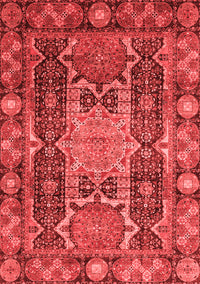 Abstract Red Modern Rug, abs3639red