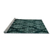 Sideview of Machine Washable Abstract Light Blue Modern Rug, wshabs363lblu